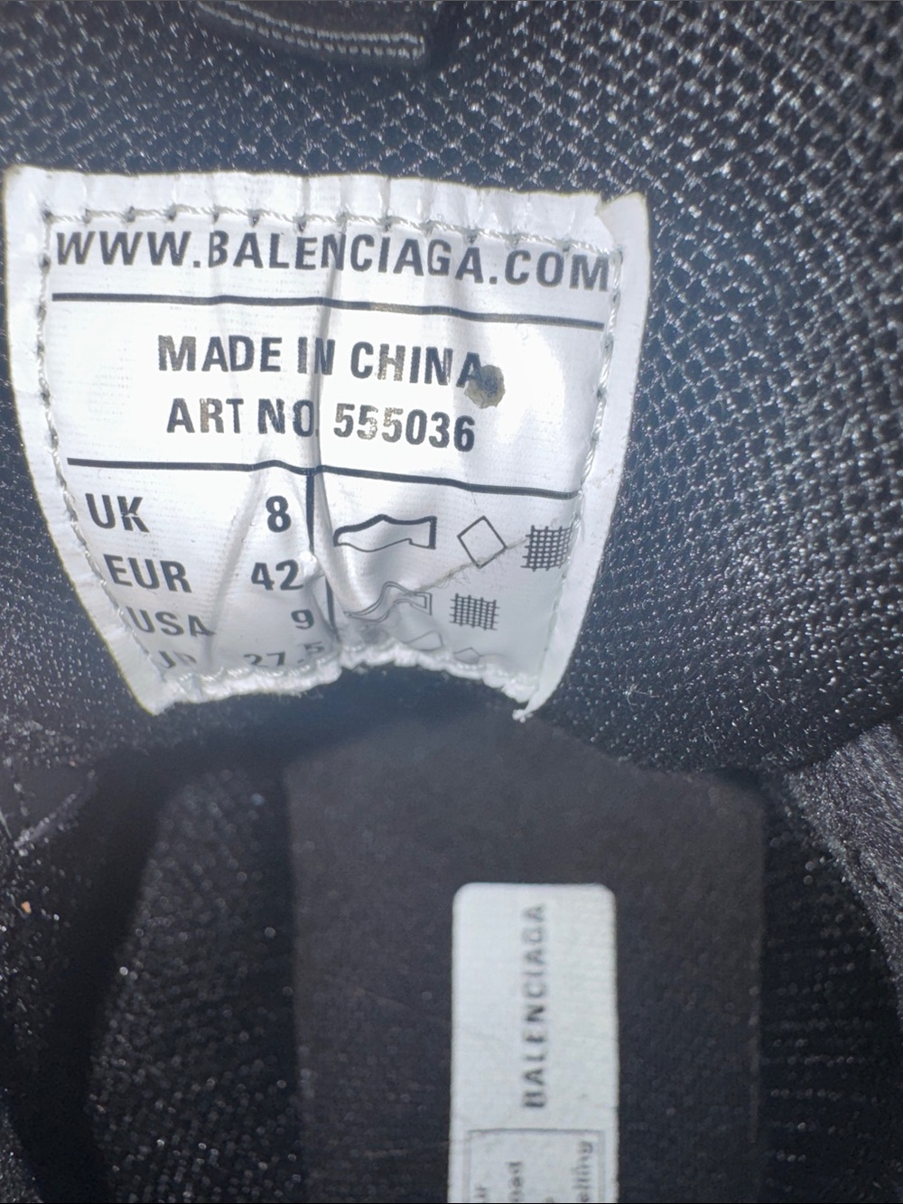 Balenciaga Track Style Men's Athletic Sneakers - Black - Picture 6 of 6